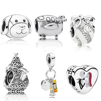 

CHAMSS Character Jack Sally Bow Star Christmas Gift Plane Cute Animal Head Ornaments Arabian Coffee Pot DIY Bracelet Jewelry