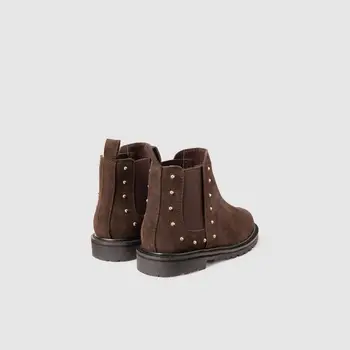 

Unit-children's leather ankle boots quality child fashion shoes. Comfortable and original daily footwear