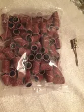 100 Uds 80 /120/180 para bandas de limado de manicura Gel eliminador de esmalte herramienta accesorio para máquina de clavos eléctrica taladro clavo Bits