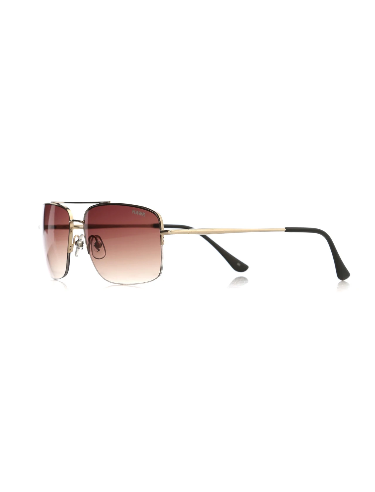 

Men's sunglasses hw 1341 03 metal gold organic square 58-16-135 hawk