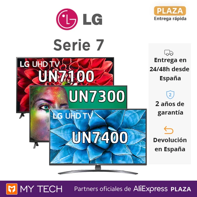 Lg Series 7 Un7100 Un7400 And Un7300 With Magic Control Smart Tv 4k 43 49 50 And 55 Smart Tv Aliexpress