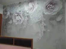 Custom Wallpaper Mural Photo Bedroom Purple Background Flower Living-Room Home-Decor