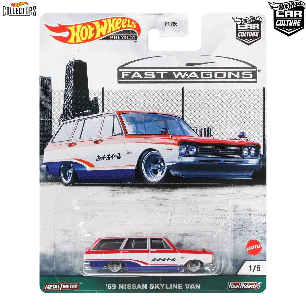 Hot Wheels Car Culture Premium Fast Wagon 69 Nissan Skyline Van FPY86-GRJ68 игрушки для детей 3 лет коллекционный