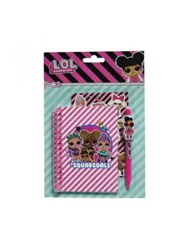 

▷ SET notebook A6 and pen of LOL SURPRISE