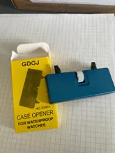 Llave para Mesa de dos garras, cubierta trasera de reloj, herramienta de apertura, removedor Rectangular ajustable, Kit de reparación de reloj, ajustador de calibre de 52mm