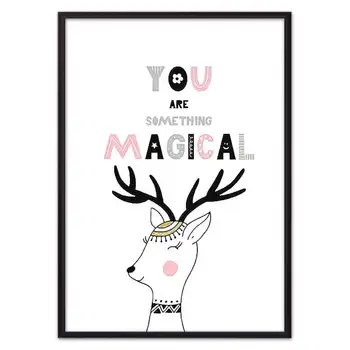 

Poster in the frame deer magical