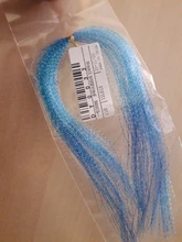 Oropel holográfico de pesca con mosca, Material de cristal, plantilla de cuerda, anzuelo de pesca, señuelo de pesca G7D2