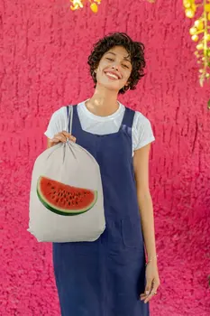 

Angemiel Bag Slice Watermelon Cloth Backpack