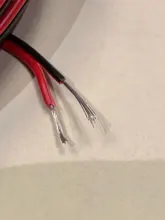 Cable eléctrico de cobre estañado de 2 pines, Cable de extensión de alimentación de larga duración, 300V, PVC, rojo, negro, 18, 20, 22 AWG