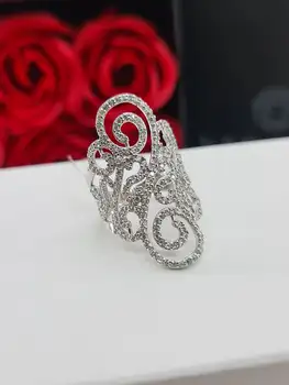 

925 silver ring with ruby stone and cubic zirconia
