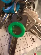 32 Uds. Multicolor elástico Color mixto hueco goma llave cubre redondo suave silicona llaves cerraduras llavero gorra caso