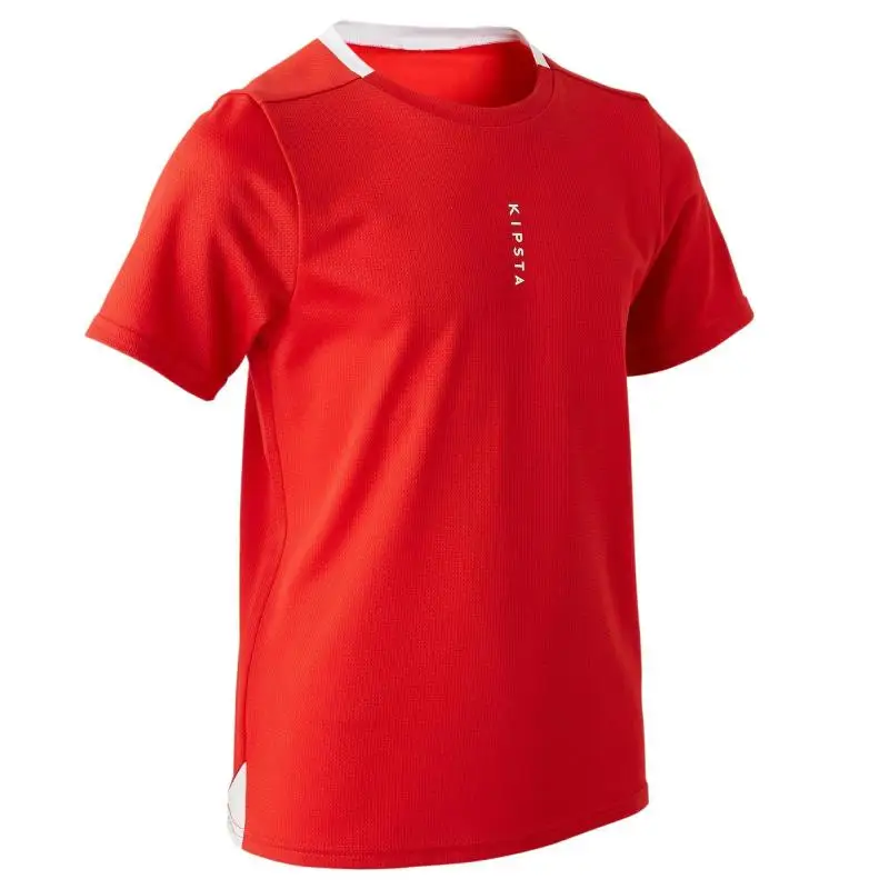 ФУТБОЛКА ДЕТСКАЯ F100 KIPSTA Decathlon - Color: Red