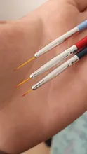 3 unids/set nuevo pincel de uñas línea de arte pluma de pintura puntas 3D DIY acrílico pinceles para Gel UV dibujo diseño chica herramienta de pintura para manicura
