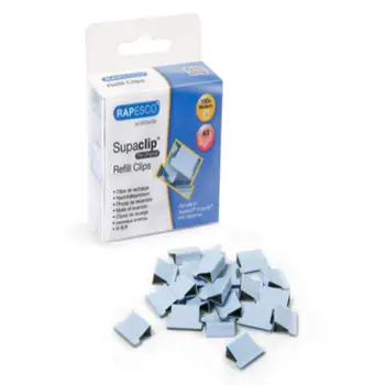 

Supaclips rapesco capacity 40 sheets blue color 100 PCs box 154320-1313