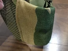 Nueva táctica máscaras de Airsoft Paintball CS plegable media cara de acero de bajo carbono de malla de estilo militar cómodo oreja máscara protectora