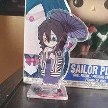 Figuras de acción de Anime Demon Slayer, no Yaiba Kimetsu, acrílico, soporte de escritorio, modelos, plato, pastel, actividades, decoración de escritorio