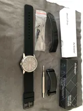 Anbeer-Correa de reloj de goma para hombre, 14mm, 18mm, 20mm, 22mm, 24mm, pulsera de repuesto de liberación rápida, de silicona deportiva negra