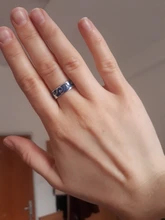 Thaya-Anillo de plata de primera ley con forma de luna para mujer, sortija de compromiso, plata esterlina 925, esmalte, forma de estrella del cielo, Van Gogh