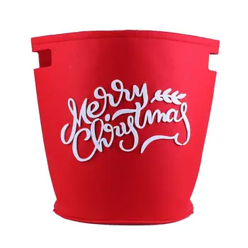 

Red engraved English alphabet storage bucket hamper 46x35cm-1