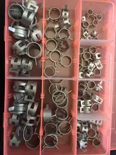 Envío Gratis 80 unids/set 7-18mm primavera Clip manguera abrazadera de tubo flexible tubo de agua de tubo de aire de coche herramientas