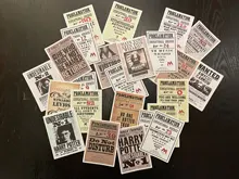 Pegatinas de dibujos animados de HP Pottes, calcomanías clásicas, para equipaje, monopatín, portátil, nevera, papelería, impermeables, 25 uds.