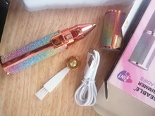 2 en 1 recortador eléctrico de cejas maquillaje indoloro ojo frente depiladora para las mujeres afeitar Razors Mini portátil utensilio para eliminar el vello Facial