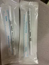 Pro-marcador de piel para tatuaje de cejas, Pluma de Microblading de escritura quirúrgica blanca, arte corporal impermeable permanente, herramientas de maquillaje, 1 Uds.