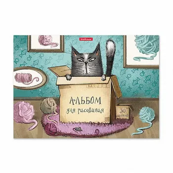

Album for drawing A4 30L "cat & Box" glue binding erichkrause 46912ek