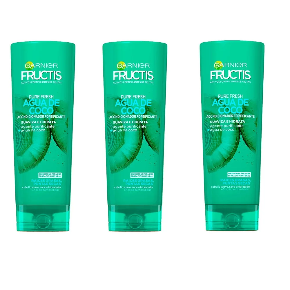 Garnier Fructis Condizionatore D'Acqua Al Cocco Confezione Da 300Ml 3X300Ml