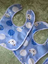 Recién Nacido bebé niño bebé bufanda impermeable, de Saliva bebé Saliva toalla babero de dibujos animados suave pelusa babero (Gamuza + PU impermeable de la capa)