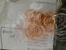 Tocona 15 unids/set, Virgen María Anillos de oro para mujer corazón manos de Fátima Anillos Cruz hoja geométrica Kольцо de joyería 7056