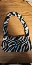 Bolso Vintage de invierno con patrón de cebra para mujer, bolsa inferior de hombro de felpa, bolso para el otoño, de piel suave y cálida