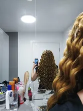 Saisity-extensiones de cabello trenzado de 22 pulgadas, mechones de pelo sintético ombré con ondas al agua de ganchillo, color rubio oscuro, 80 g/paquete, 1 ud.