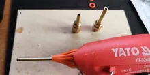 18 unids/set pistola de pegamento boquilla de cobre de calibre pequeño largo de gran diámetro accesorios de pistola de pegamento de fusión en caliente para enviar llave/cubierta de goma