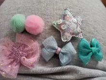 5 unids/set lindo bebé Clips de pelo brillo corona de princesa Bowknot rayas monos horquillas para niñas recién nacido bebé accesorios para el pelo