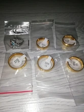 Anillo de compromiso dorado de lujo para pareja, joyería fina de estilo Simple a la moda, regalo de aniversario para hombre y mujer