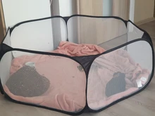 Mecedora cuna portátil interior/al aire libre jaula de animales pequeños juego de patio de recreo cerca para Hamster Chinchillas y cerdos de Guinea