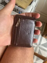 Cartera mágica de cuero para hombre, cartera pequeña con bolsillo para monedas, monedero, tarjetero, Clip para dinero en efectivo, 2021