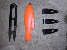 Uds mar pesca accesorios tipo U Artificial de Sharp de tijeras acero al carbono U-en forma de línea de pesca LIC