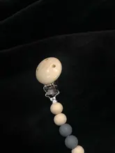 Bebé Clip de madera para chupete Anti-Cadena de cadena de chupete juguete recién nacido Cadena de chupete