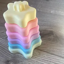 TYRY.HU-apilador de silicona para bebé, juguete de bebé educativo, sin BPA, juguetes de silicona de grado alimenticio, 2 uds.