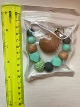 Clip para chupete de bebé, cuentas de dentición de silicona, Clip para chupete de bebé, Clips para chupete, mordedor de juguete, cuentas para regalo de cumpleaños