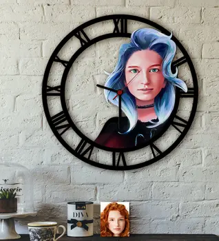 

Personalized Women 'S Abstract Caricature Of Wood Wall Saati-25