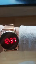 Relojes magnéticos de acero inoxidable para mujer, pulsera electrónica minimalista con correa de malla, color oro rosa, 2020