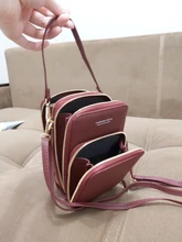 Purse Messenger-Bag Crossbody-Bag Pocket Cell-Phone-Shoulder-Bags Touch-Screen Transparent