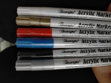 Gn-Rotuladores acrílicos de pintura acrílica, bolígrafos ideales para rotular tazas de porcelana, vidrio, roca, cerámica, lienzos de tela, o madera, 12 o 18 colores, de 0,7mm