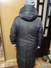 Thick Jacket Clothing Parka Coat Women Female Winter Astrid Hooded Long Large-Sizes Fashion