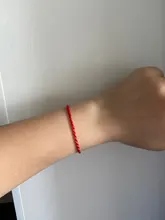 Pulsera de hilo rojo Unisex, para parejas, amigos, la suerte, regalos, joyería hecha a mano, 10 Uds.