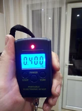 40kg x 10g Mini báscula Digital para pesca equipaje viaje ponderación Steelyard colgando Balanza de gancho electrónica, herramienta de peso de cocina