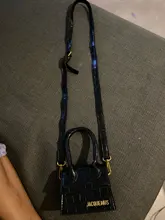 Jacquemus-Mini bolsos cruzados para mujer, bolso de marca famosa, de diseñador de lujo, con patrón de cocodrilo, 2021